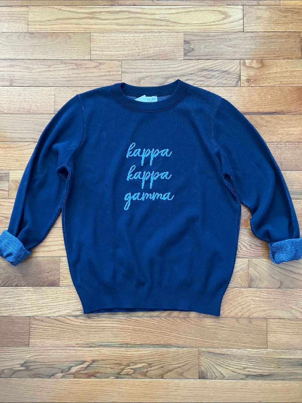 NWT Town Pride - Kappa Kappa Gamma Navy Blue Crewneck Sweater - Medium
